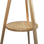 Cozy Tripod Floor Lamp with Shelf  Foldable Function Classic