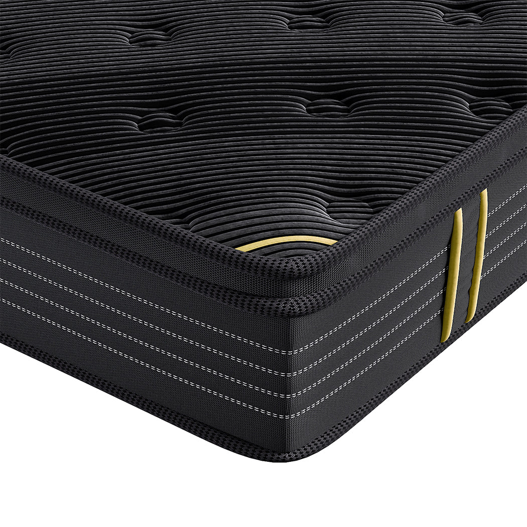 Luxury Spring Mattress Bamboo Euro Top King  High Back Support