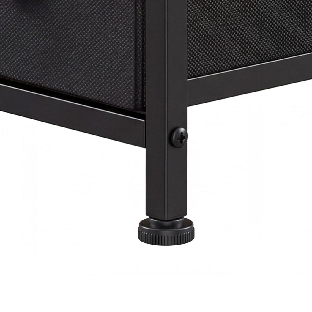 Slim Bedside Table With Led Charging 20x40x70cm