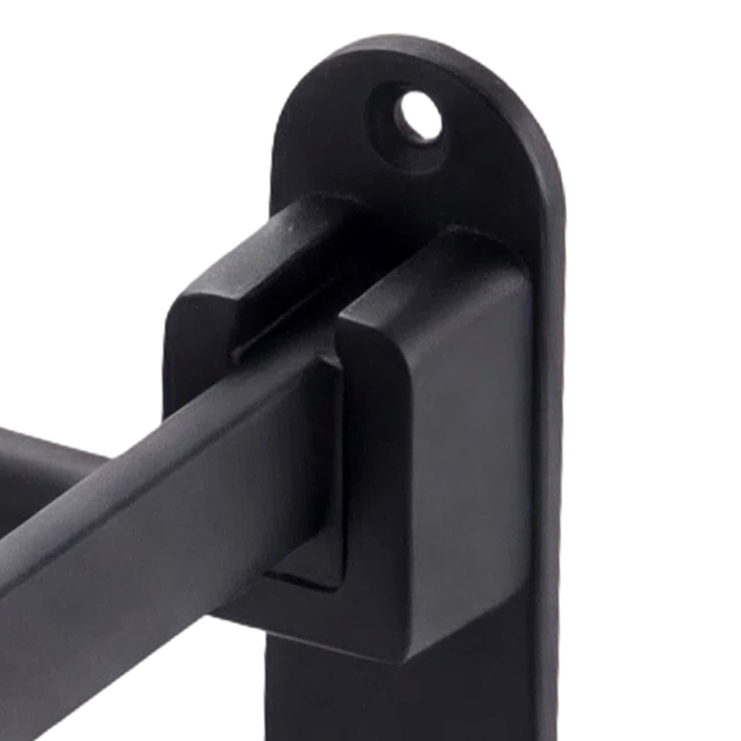 Double Bar Towel Rack Wall Mounted Black | HomeAndLiving - 7