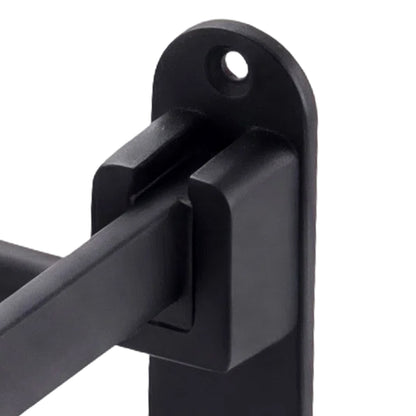 Double Bar Towel Rack Wall Mounted Black | HomeAndLiving - 7