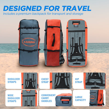 Inflatable Paddle Board Orange 305x80x15cm