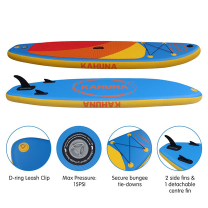 Inflatable Paddle Board Orange 305x80x15cm