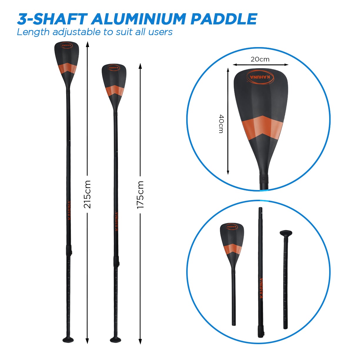 Inflatable Paddle Board Orange 305x80x15cm