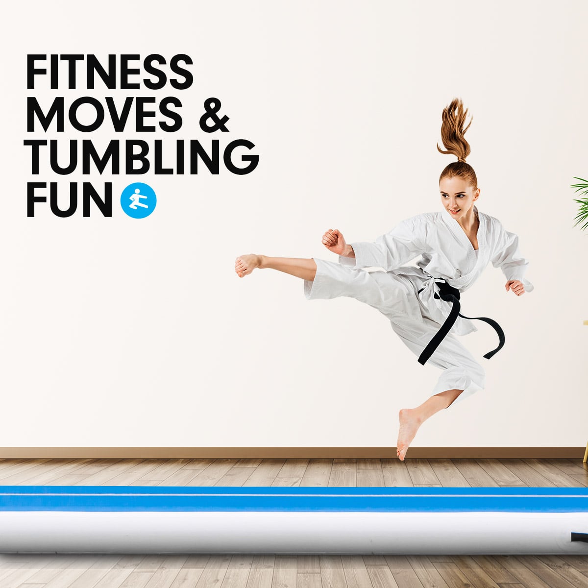 Inflatable Air Track Mat Double