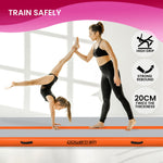 20cm Thick Inflatable Gymnastics Air Track 3m x 1m Orange