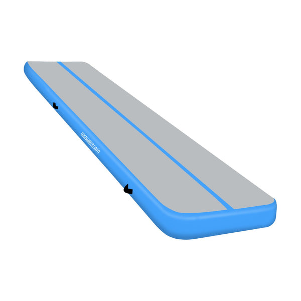  20cm Thick Inflatable Gymnastics Air Track 6m x 1m Blue