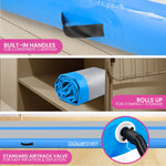 20cm Thick Inflatable Gymnastics Air Track 6m x 1m Blue