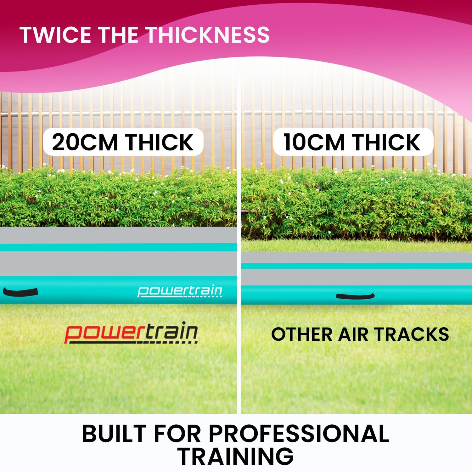 Inflatable Air Track 6m Tumbling Gymnastics Mat 20cm Green