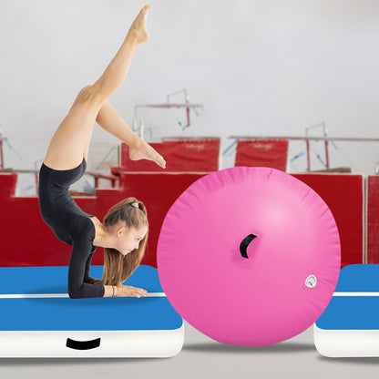 Inflatable Exercise Roller Pink 120x75cm