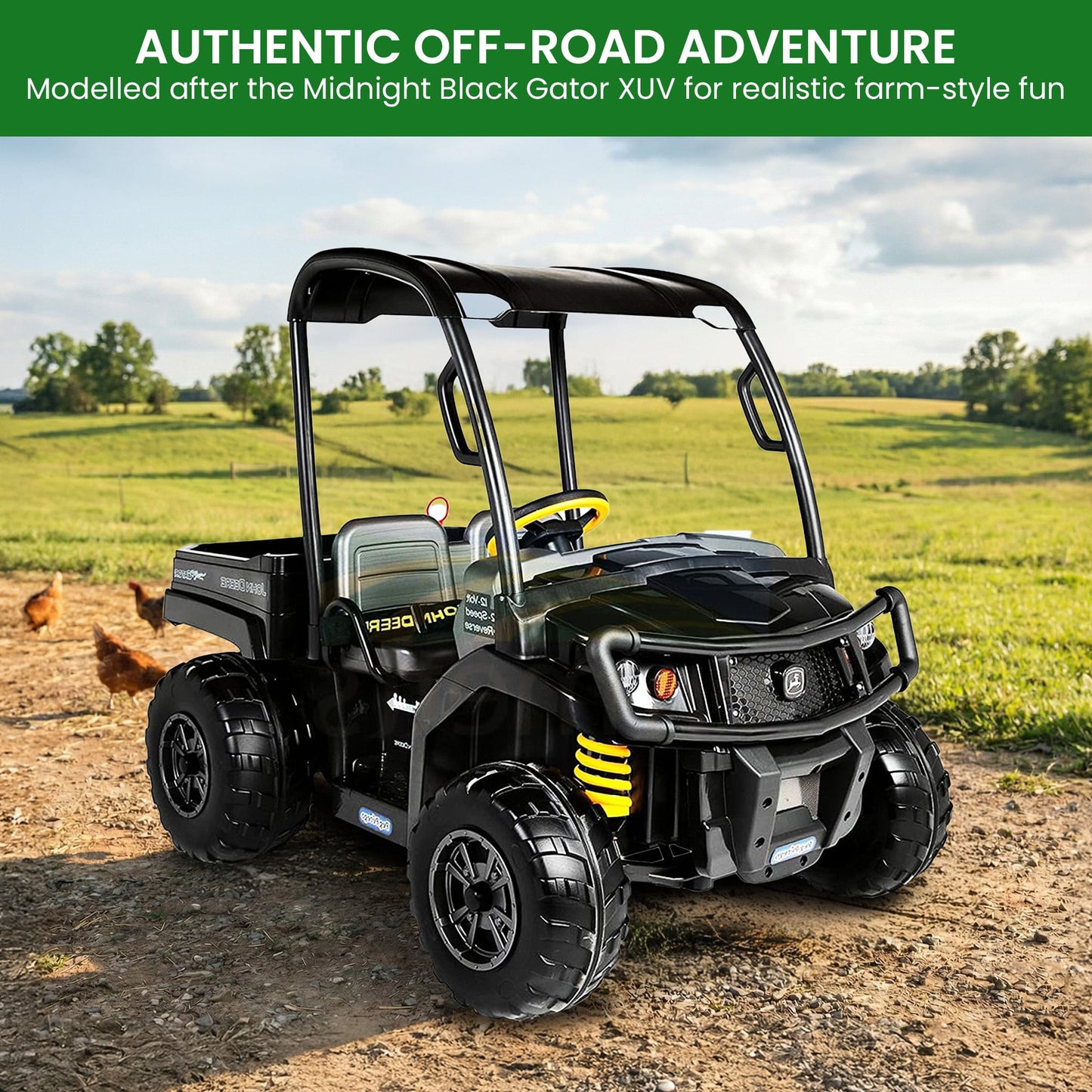 Ride On Car Dual Seat 12V 135x85.75x106cm