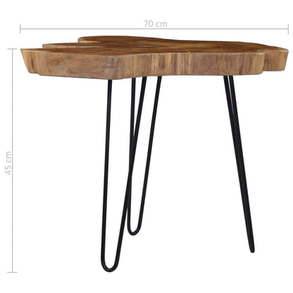 60-70x45cm Solid Teak Wood Coffee Table Living Room Table