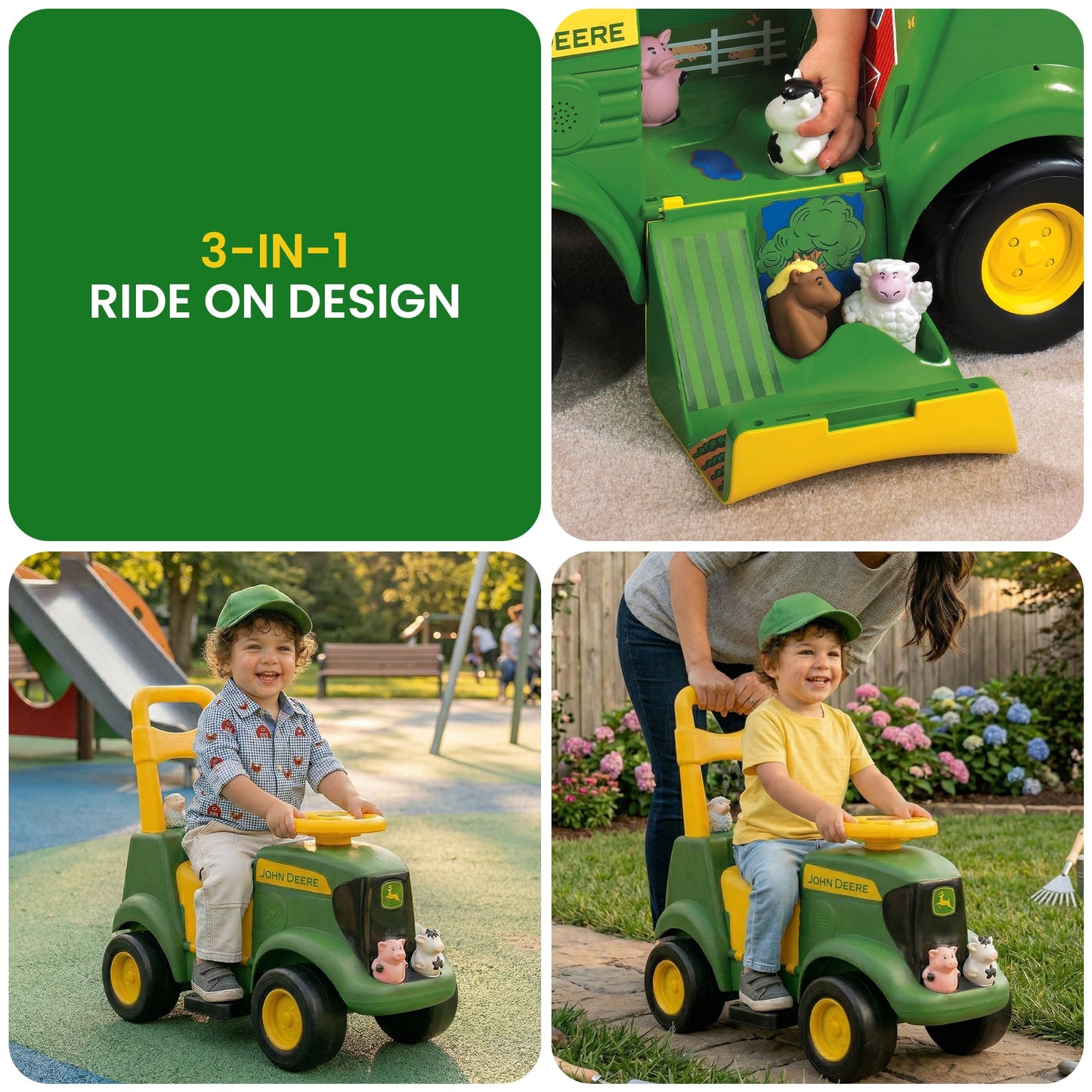Ride On Tractor Toy With Sounds 55.9x27.9x50.8cm