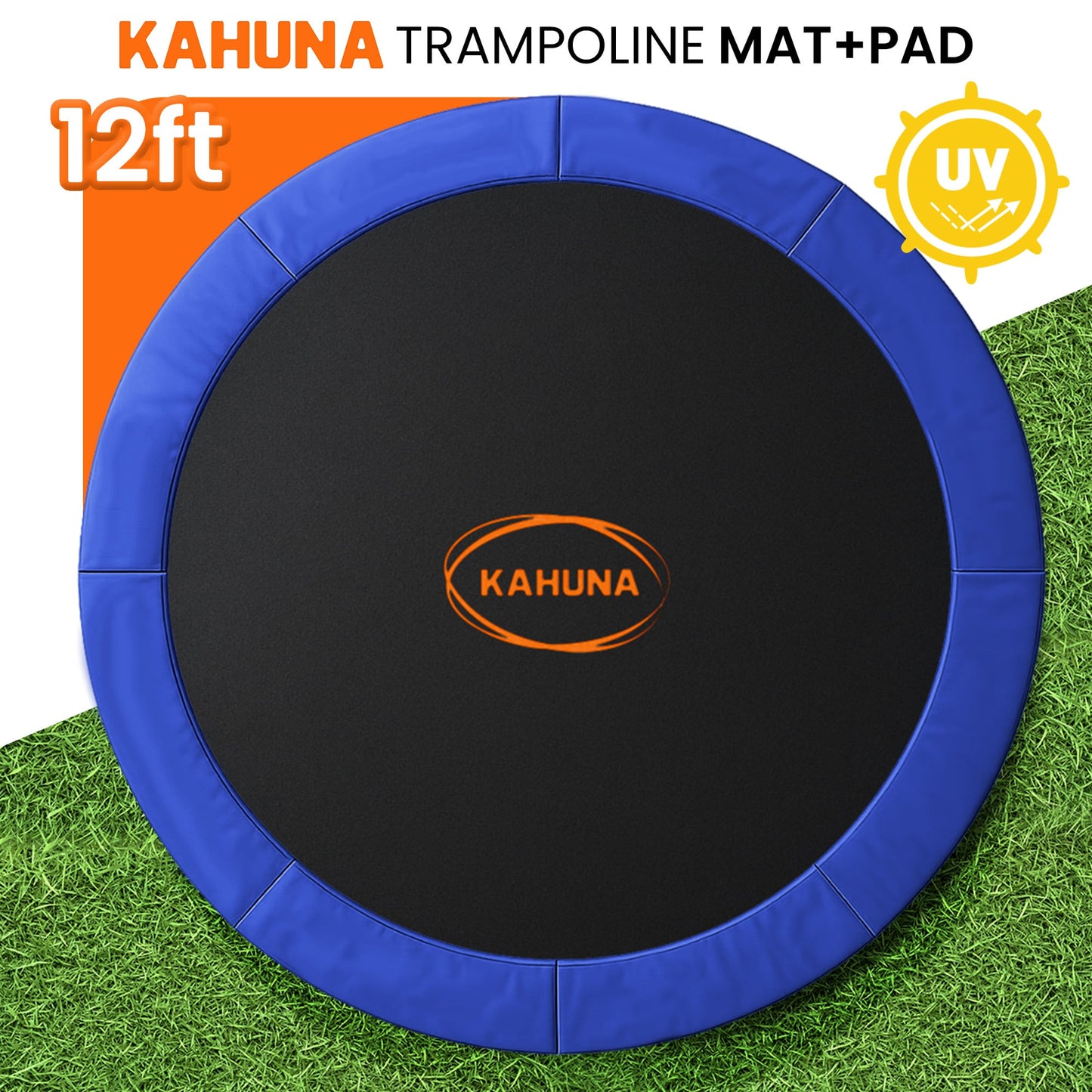Blue mat, rear view