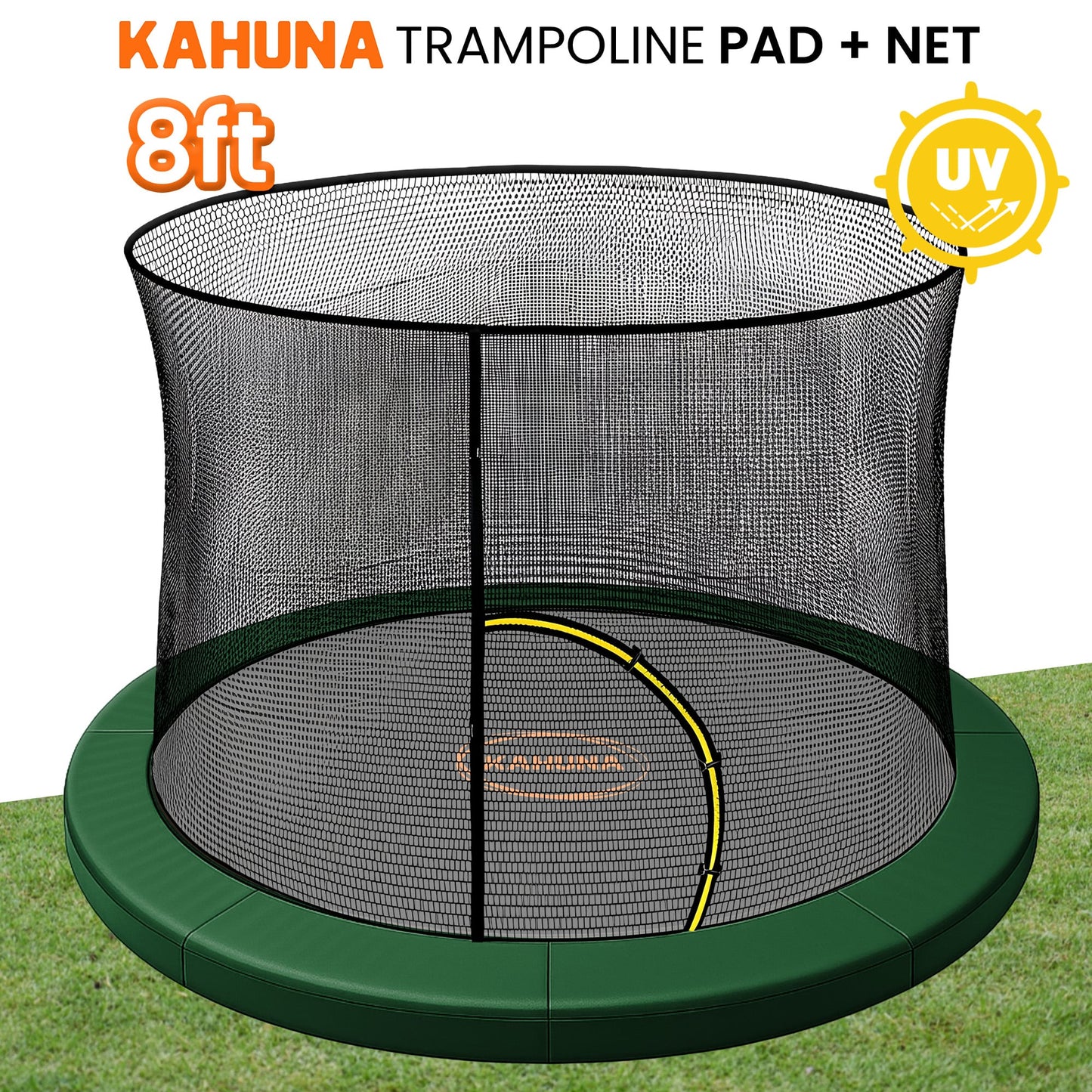 Trampoline Pad Net Set Green double