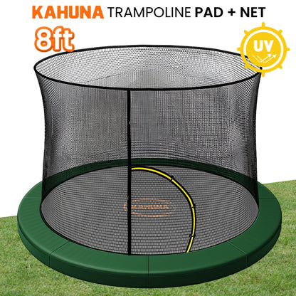 Trampoline Pad Net Set Green double