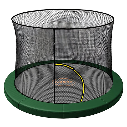 Trampoline Pad Net Set Green double