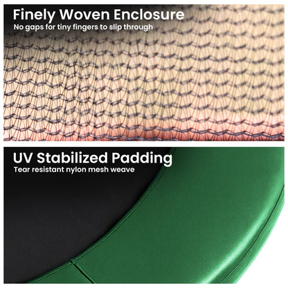 Trampoline Pad Net Set Green double