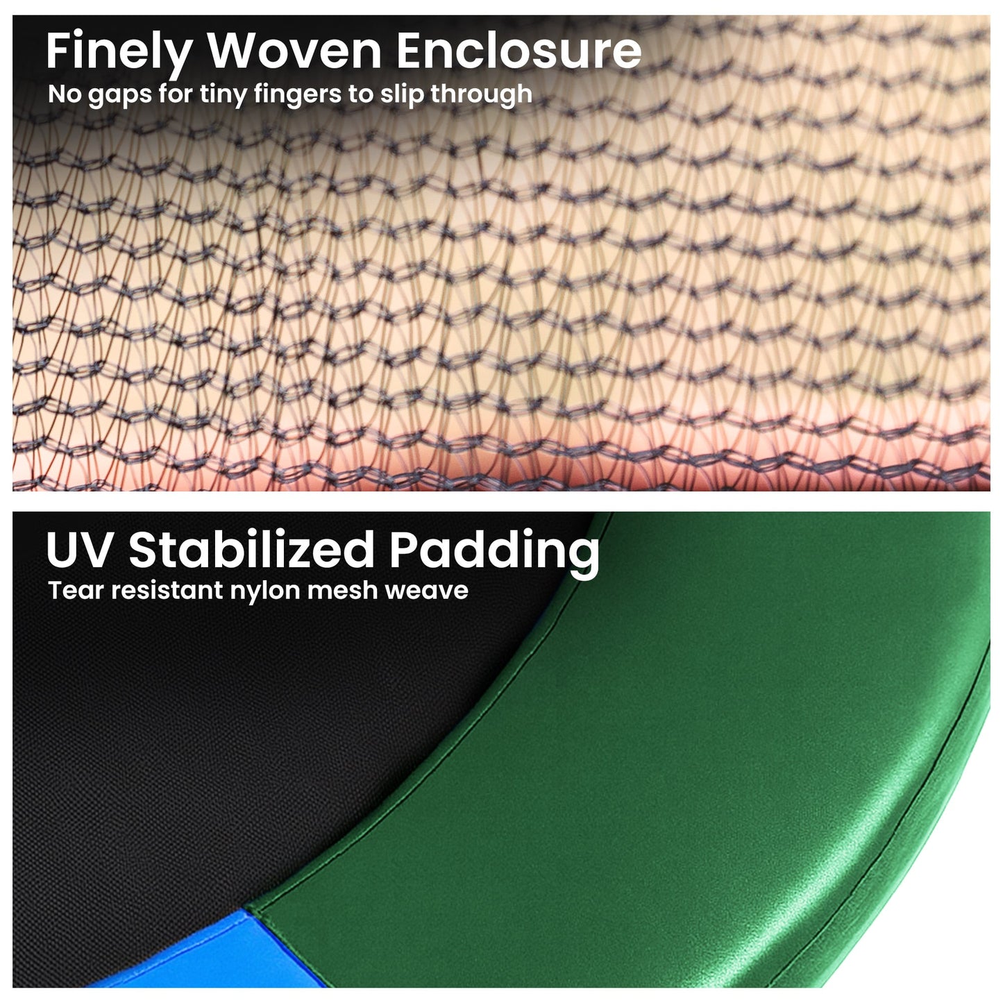 Trampoline Net And Pad Set Double