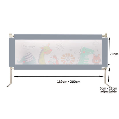 Kids Baby Safety Bed Rail Adjustable Folding Child Toddler Protect