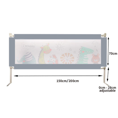 Kids Baby Safety Bed Rail Adjustable Folding Child Toddler Protect