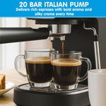 Breakfast Set White with Rose Gold Kettle, Toaster & 1.25L Espresso Machine