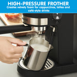 Breakfast Set White with Rose Gold Kettle, Toaster & 1.25L Espresso Machine