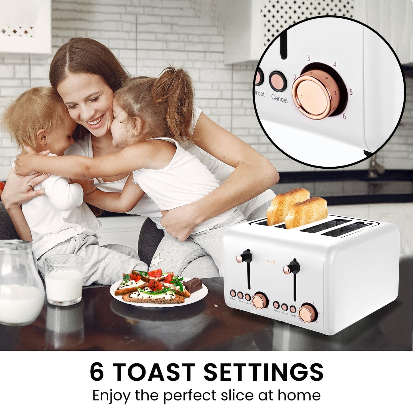 Breakfast Set Silver & Black Kettle 11x27x25cm