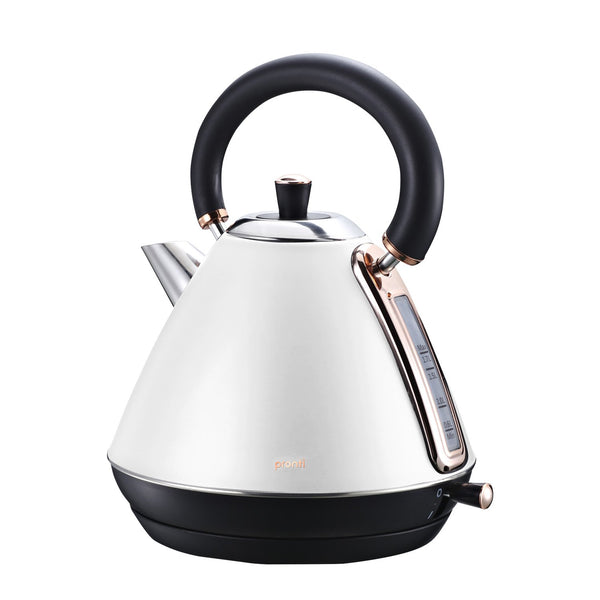  1.7L Rose Trim Collection Kettle - White