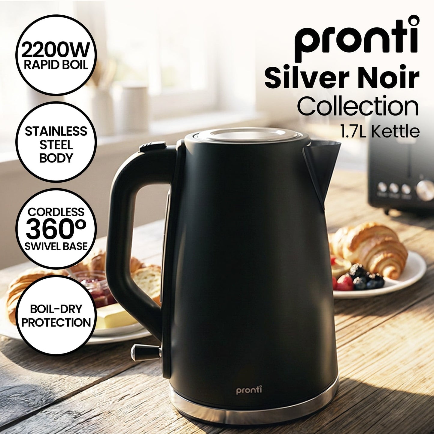 Electric Kettle Rapid Boil 22x17x24.5cm
