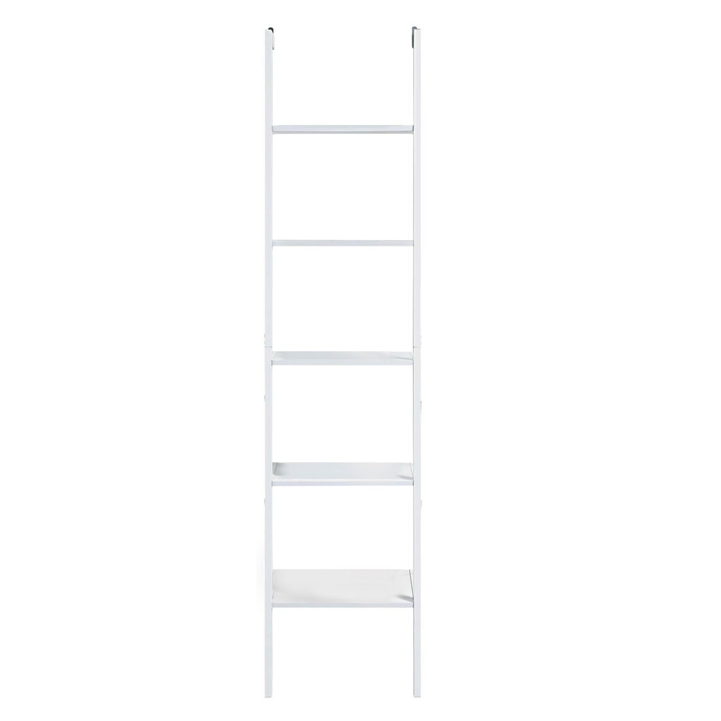  Elegant 5-Tier Ladder Shelf in White