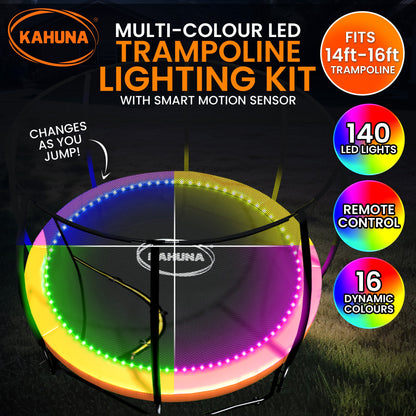 LED Kit for 1416ft Trampolines Multi-Colour Smart Motion Sensor with 16 Colors