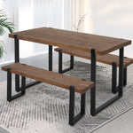 Contemporary Wooden Dining Sets 1XTable+2X  Comfortable Design