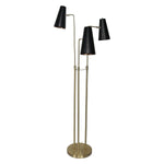 Three Metal Shade Floor Lamp