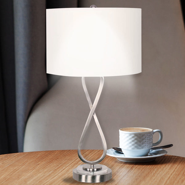  Contemporary Brilliance Nickel Finish Table Lamp
