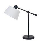 Adjustable Elegance: Black Metal Table Lamp