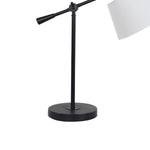 Adjustable Elegance: Black Metal Table Lamp