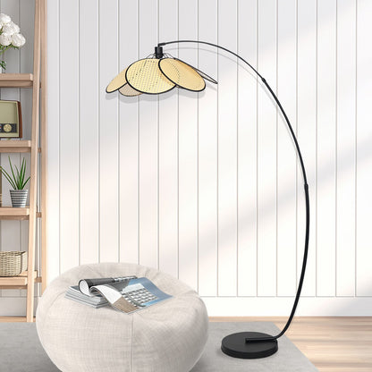 Minimalist Synthetic Rattan Floor Lamp