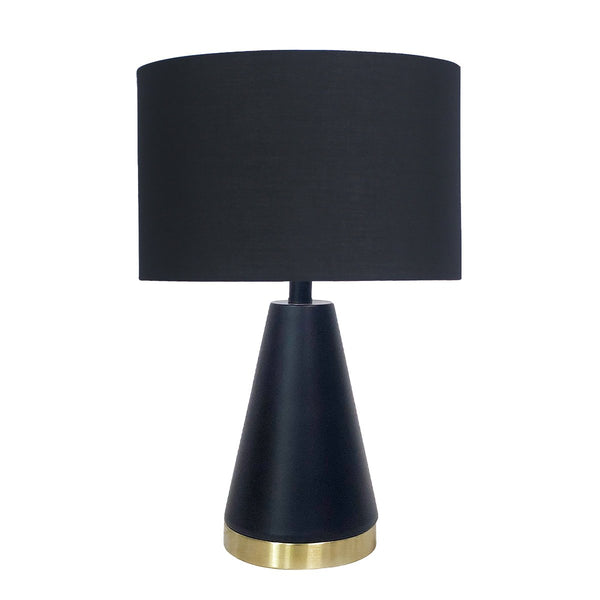  Metal Table Lamp in Black and Gold