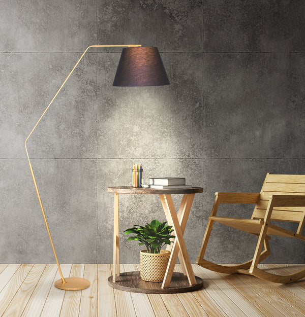  Arc Floor Lamp with Empire Shade