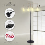 Illuminate Your Space: 4-Light Industrial Floor Lamp