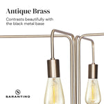 Illuminate Your Space: 4-Light Industrial Floor Lamp