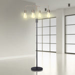 Illuminate Your Space: 4-Light Industrial Floor Lamp