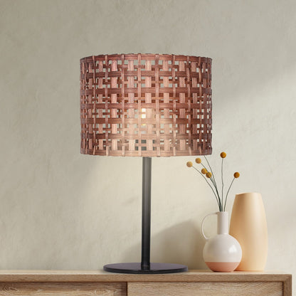 Natural Glow Rattan Desk Lamp