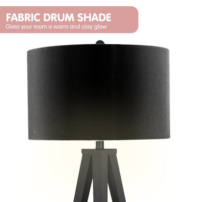 Minimalist Modern Tripod Floor Lamp Black