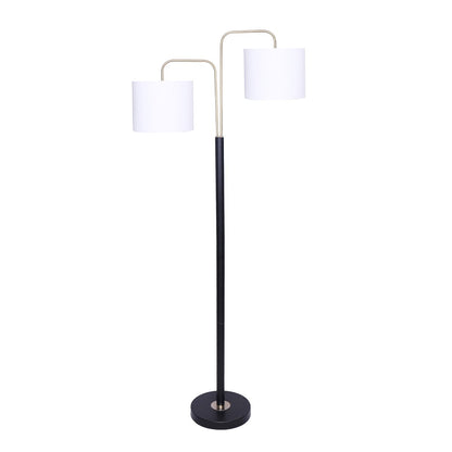 Sleek and Stylish: Black Metal Task Floor Lamp