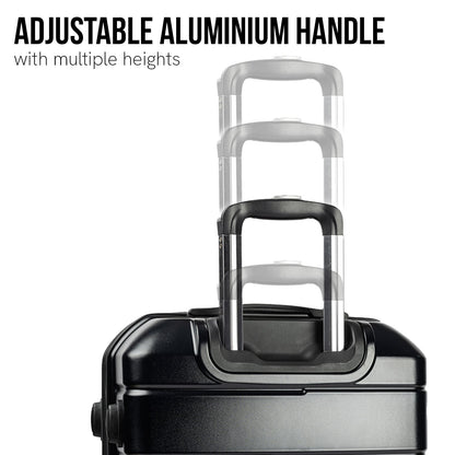 Hard Shell Suitcase 20in Black 38x23x55cm