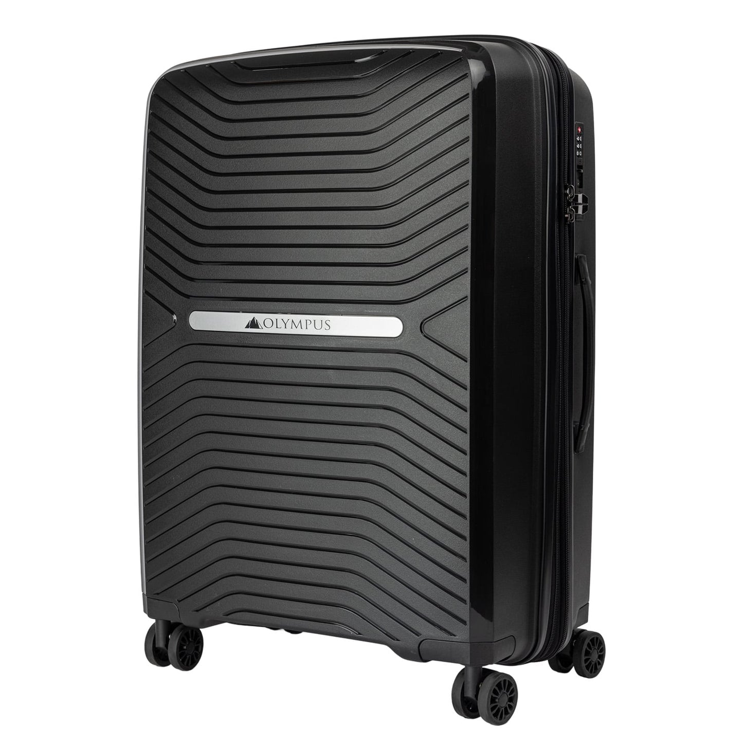 Black suitcase 44x27x66cm, side view