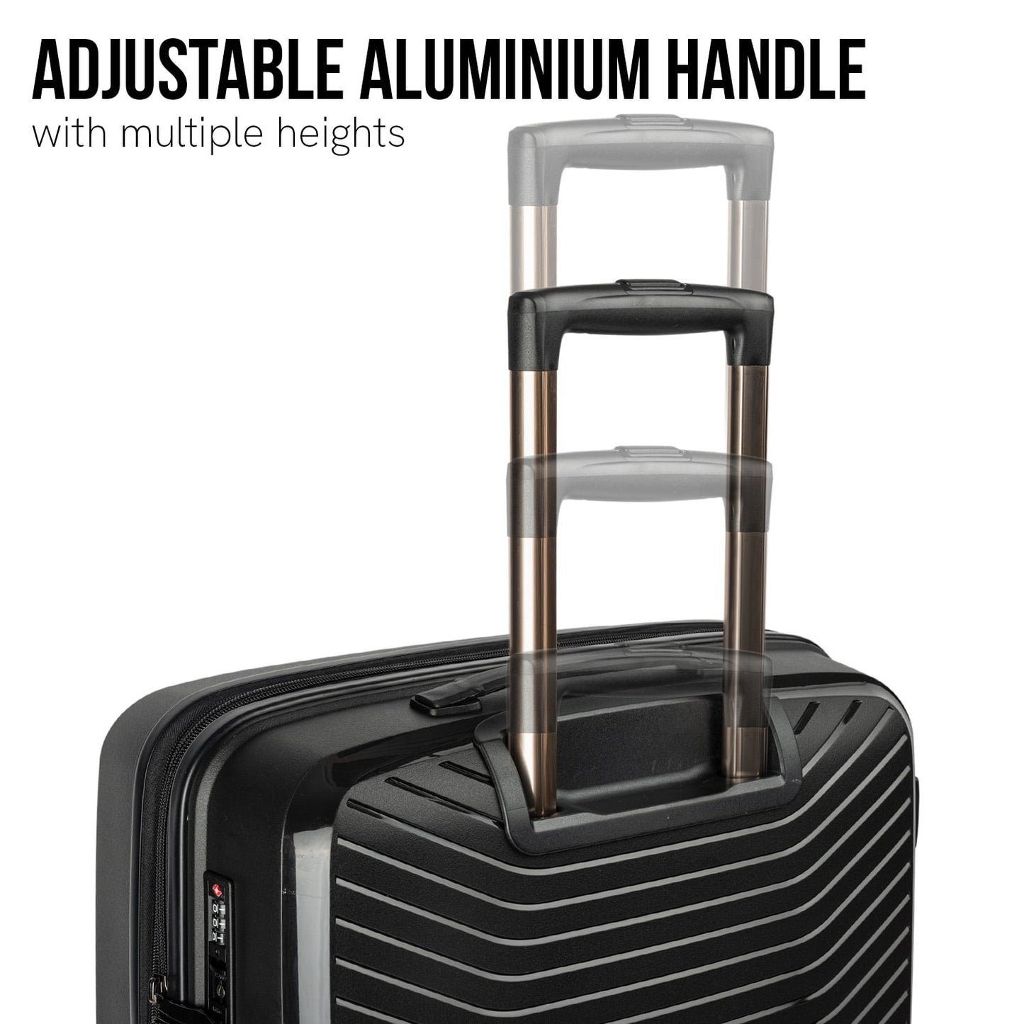 Black suitcase 44x27x66cm, view 6