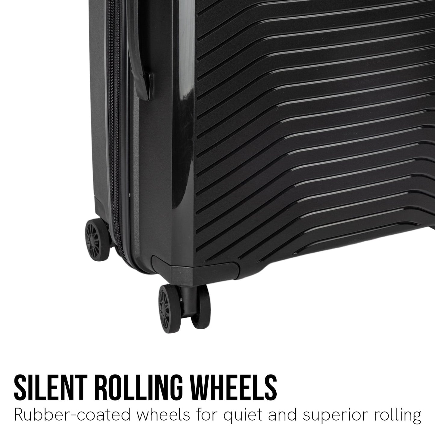 Black suitcase 44x27x66cm, view 7
